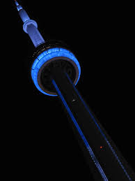 blue CN Tower