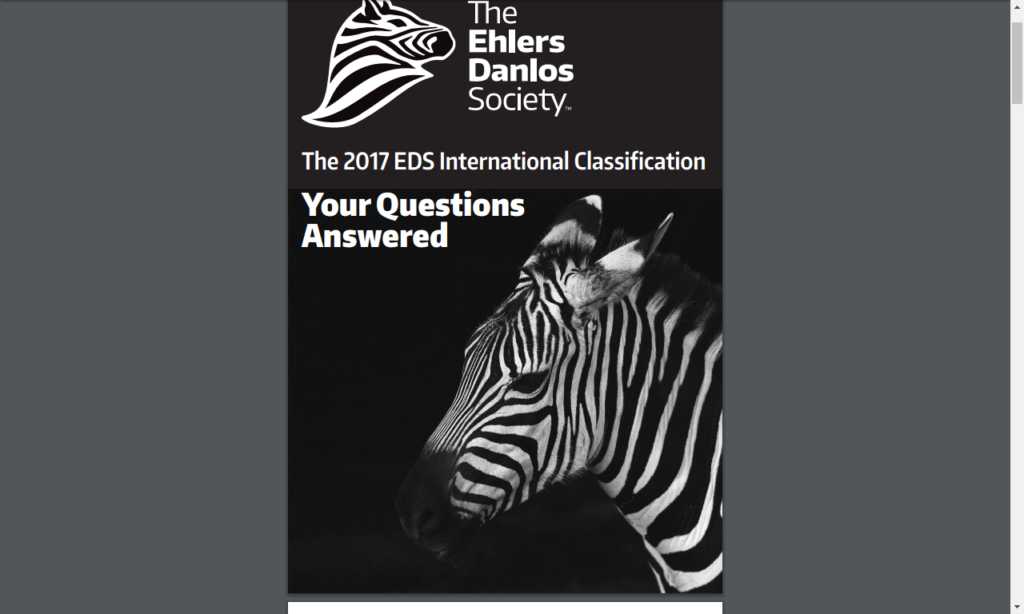The New 2017 EDS Classifications Webinar – EDSAwareness.com ...
