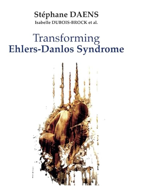 Book Cover Transforming Ehlers-Danlos syndromes showing an abstract drawing of a person