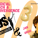 A graphic showing episode 3 EDS unplugged about invisible disabilities. It shows two people next to the EDS unplugged logo and another person named Jan Groh.