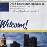 Cover of the Ehlers-Danlos National Foundation 2013 Learning Conference welcome brochure. The cover reads 